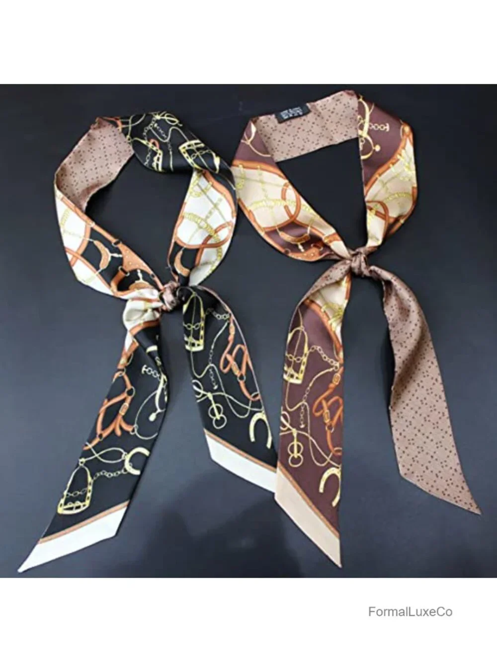 100% Mulberry Silk Scarf Multifunctional Necktie Hair Ribbon Bag Wrap